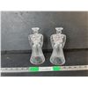 Image 1 : Crystal Angel Candleholders 7.5"