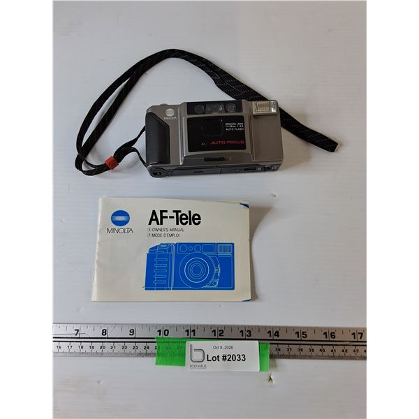 Minolta AF-E With Factory Manual 35mm Untested