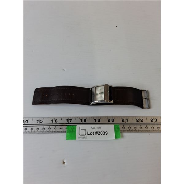 Scandinavian Daniel Jakobsson Quartz Watch, Leather Band, Working