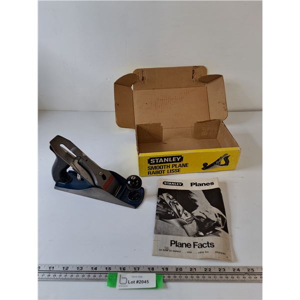 Stanley Smooth Plane with Factory Box