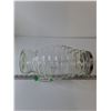 Image 6 : Clear Glass Vintage Jar 13 1/4" Tall, Ribbed Style with Lid