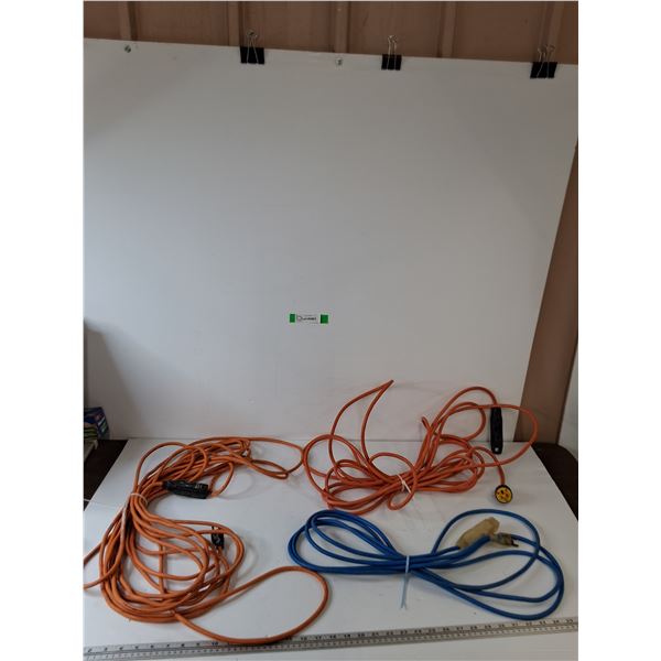 (3) Extension Cords All Tested Works