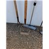 Image 2 : **Assorted Tools, (3) Window Cleaners, Garden Fork,  Metal Rake, Rebar Bar No Shipping