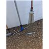 Image 6 : **Assorted Tools, (3) Window Cleaners, Garden Fork,  Metal Rake, Rebar Bar No Shipping