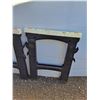 Image 3 : **(2) Sawhorses, Portable Greenhouse Untested As-Is No Shipping