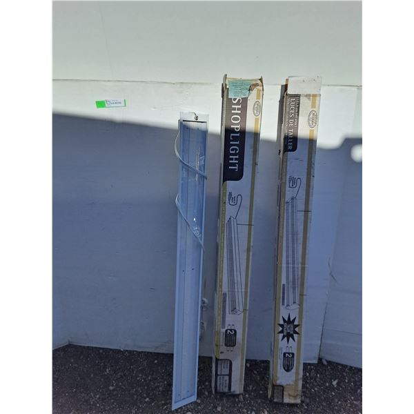 ***(3) Shoplight Light Fixtures Untested As-Is No Shipping