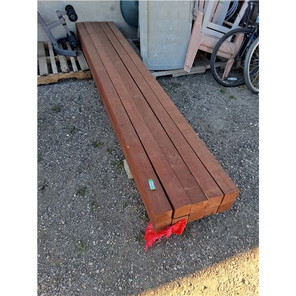 **(10) 4"x4"x10' Wooden Posts No Shipping