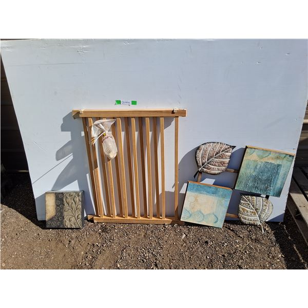 ***Wooden Baby Gate & Wall Decor up to 24" x 32"- Can't Ship