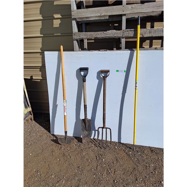 **Garden Tools up to 63"-Potato Fork, Track Shovel, Lawn Edger, Misc. Can't Ship