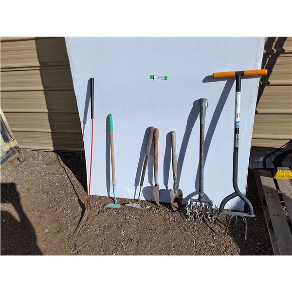 **Garden Tools- Cultivator, Aerator, Hand Spade, Misc. up to 40". Can't Ship