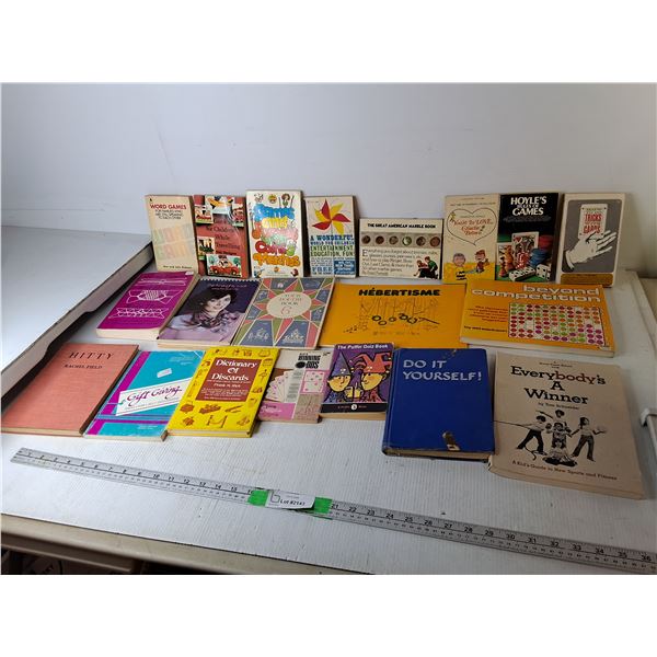 Book Lot- Games, Canada, Charlie Brown, Misc.