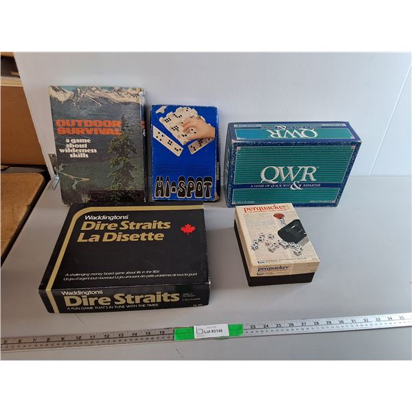 Game Lot- Outdoor Survival, QWR, Dire Straits, Misc.