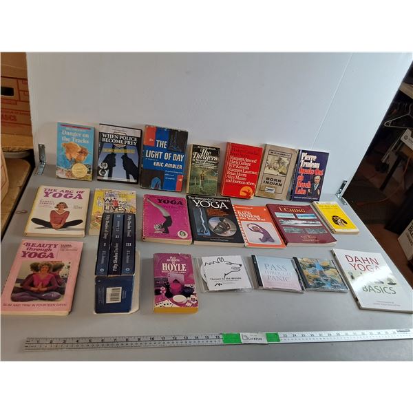 Book Lot- Yoga, Fifty Shades Trilogy, When Cops Become Prey DVD, Misc.