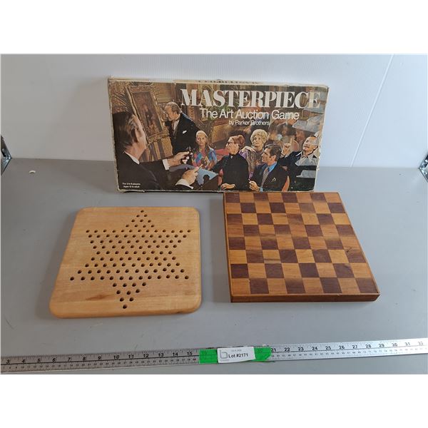 Masterpiece Game, Wooden Chinese Checkers & Chess Boards