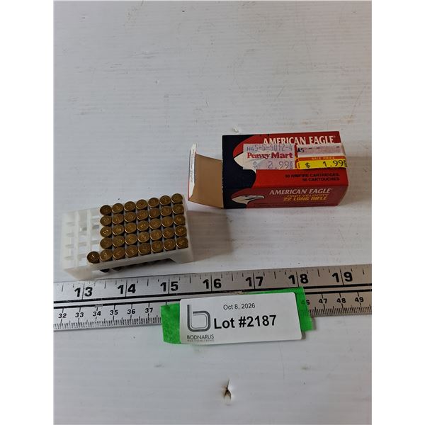 *^American Eagle .22 Caliber Long Rifle Bullets Opened Box As-Is No Shipping PAL Required