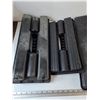 Image 4 : (3) Open Plastic Toolboxes, (1) Yellow Level, Stanley Sortmaster with Nails, Screws, Misc