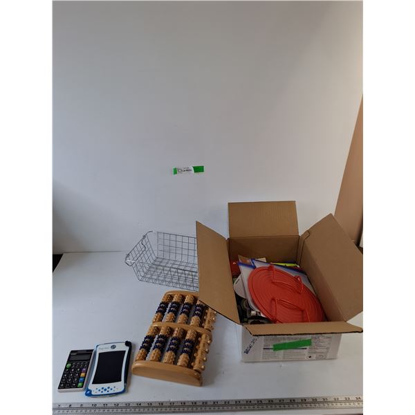 Wooden Foot Massager, Calculator,Bookmarks, Notes, Week Planning Board, Boogie Board Jot 4.5 As-Is, 