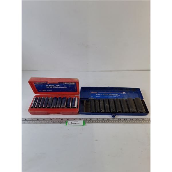 (2) Eastward Drive Deep Socket and Impact Socket Set As-Is
