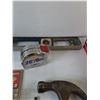 Image 6 : Keyhole Hand Saw, 2 Way Hand Riveter Sealed, Claw Hammer, Level, Breaker Switch, Misc