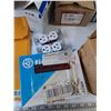 Image 4 : Arcmaster Large Lightbulb, White Shipping Labels, Outlet Pieces, Assorted Electrical Wiring Misc