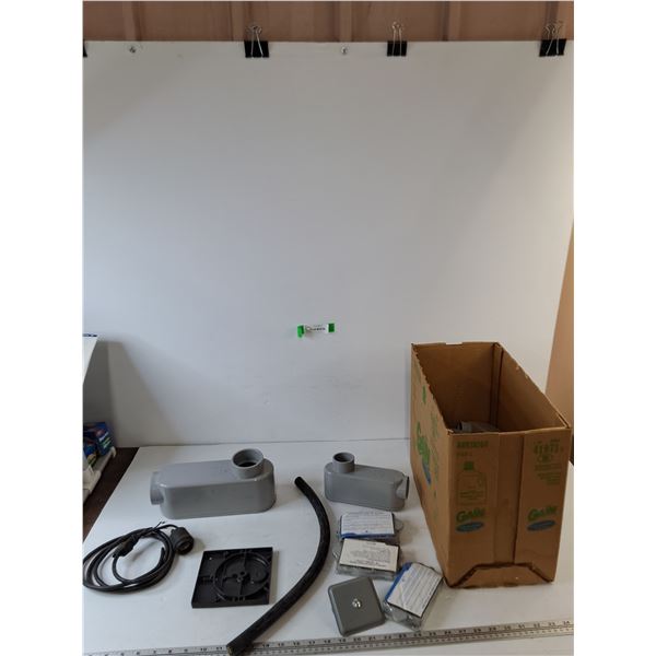 PVC Electrical Conduits, Type LB Pull elbows, Covers, Gaskets, Electrical Fittings, Misc