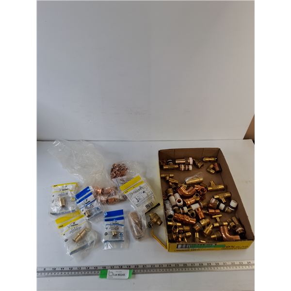 Metal Plumbing Pipe Fittings, Elbows, Tees, Couplings, Straight Couplings, Adapters, Crimp Rings