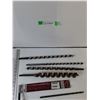 Image 3 : Drill Bits (2) Bellhanger Bits, Spade Bit, (2) Auger Bits, Prybar,