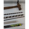 Image 5 : 2" PVC Pipe, Ball-Peen Hammer, (2) Auger Drill Bits, (1) 5/8" x 18" Drill