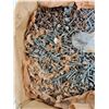 Image 5 : Box of 3" Screws and 1 1/4" Nails As-Is, Pickup Only