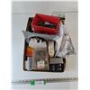 Image 1 : Assorted Electrical Parts and Screws, Bathroom Exhaust Fan Tested Works, Nails Breaker Switches Misc
