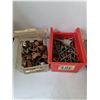 Image 2 : Assorted Electrical Parts and Screws, Bathroom Exhaust Fan Tested Works, Nails Breaker Switches Misc