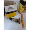 Image 3 : Assorted Electrical Misc, Oil Seal, Wire Protector, Nails, Filter Mask, Telescopic Flashlight As-Is,