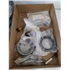 Image 8 : Assorted Electrical Misc, Oil Seal, Wire Protector, Nails, Filter Mask, Telescopic Flashlight As-Is,