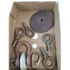 Image 9 : Threaded Lifting Eye Bolts Anchor Shackles, Grinding Disc, Makita 10mm Cordless Drill Untested As-Is