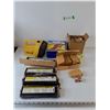 Image 1 : Flashlight Works, Barricade Tape, (4) Ballasts Sola, EnergyPro, Standard, (7) Buss Reducers, Misc