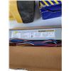 Image 3 : Flashlight Works, Barricade Tape, (4) Ballasts Sola, EnergyPro, Standard, (7) Buss Reducers, Misc