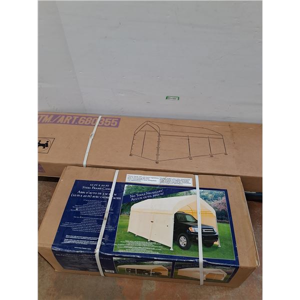 *Large Outdoor Steel Frame Canopy - Dolly Not Included, Pickup Only