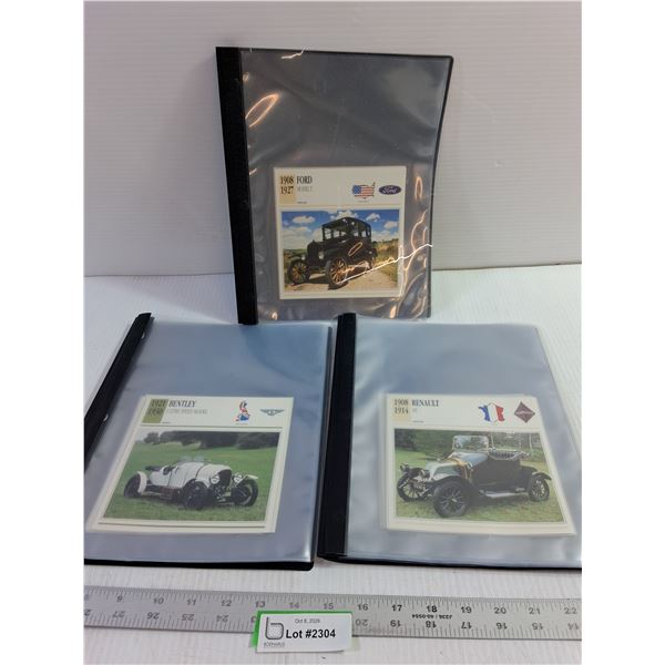 Vintage Specification/Information Cards For Various Vehicles