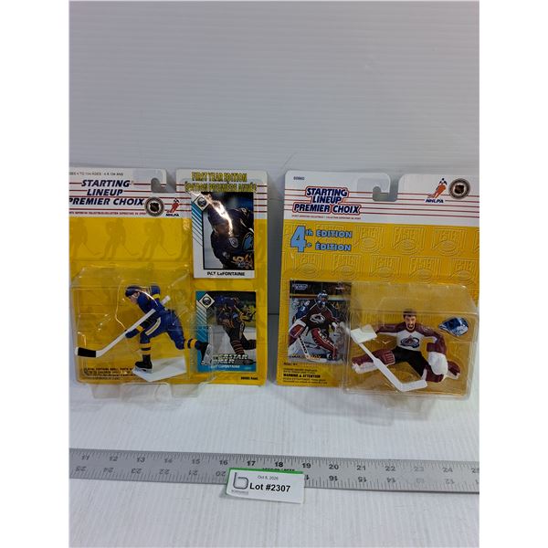 Starting Lineup Hockey Figures - Pat LaFontaine, Patrick Roy