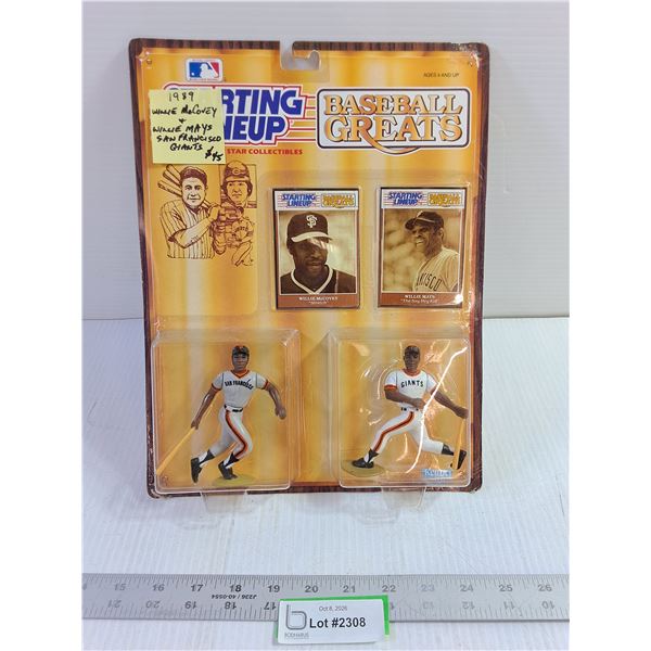 1989 Baseball Figures - Willie McCovey, Willie Mays
