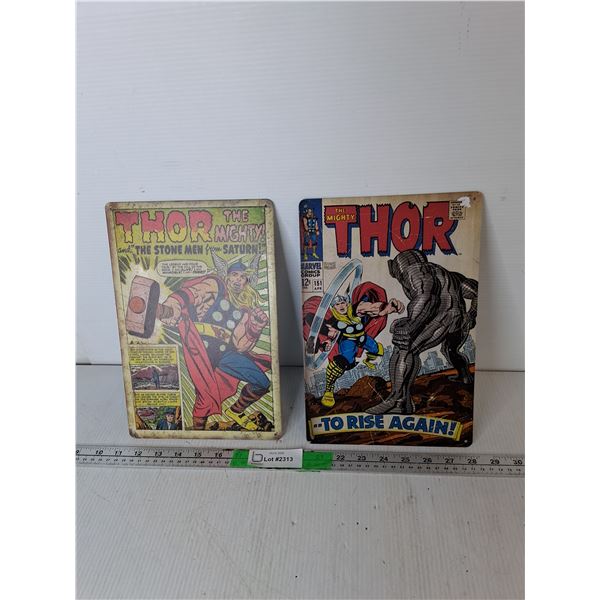 Thor Tin Signs 11.75" x 7.75"