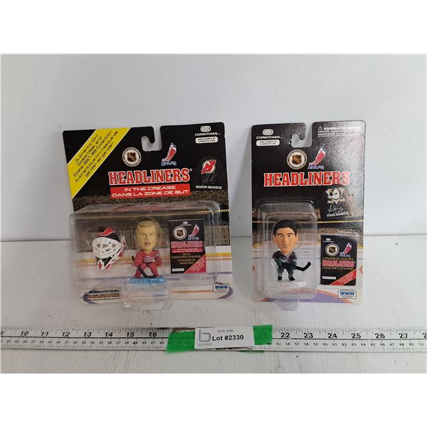 Paul Kariya & Martin Brodeur Hockey Figurines-Sealed