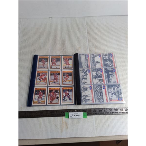 (110+) Assorted 1972 Summit Series & Red Army Hockey Cards in Folders - Cannot Authenticate