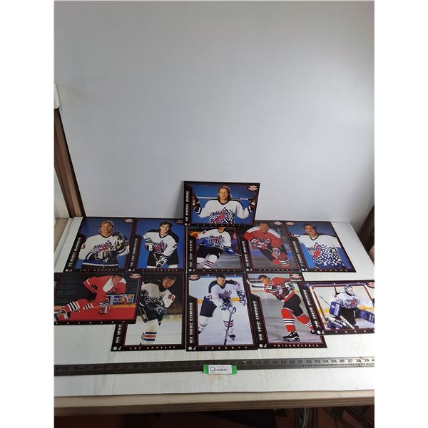 (11) Post Promotional NHL Collector 8.5" x 12"  Posters - Cannot Authenticate