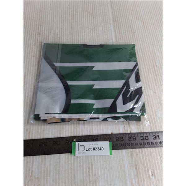 Sealed Saskatchewan Roughriders Flag/Banner