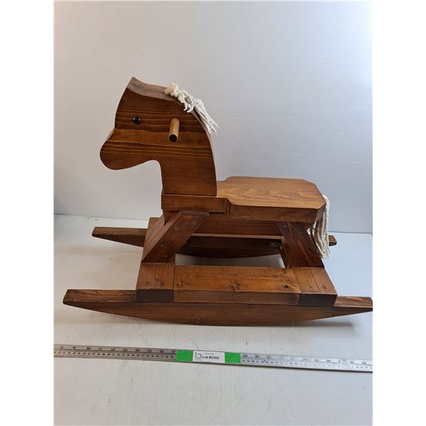 Wooden Rocking Horse, Pickup Only