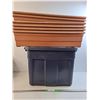 Image 1 : *Rubbermaid Storage Bin, (6) Planters, Several Mini Planters, Pickup Only