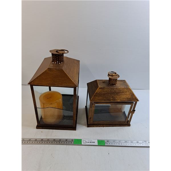 (2) Candle Lanterns