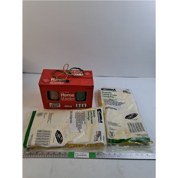 Home and Garden Twine, (2) Packs Disposable Canister Vacuum Cleaner Bags