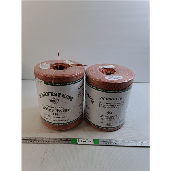 (2) Harvest King Baler Twine